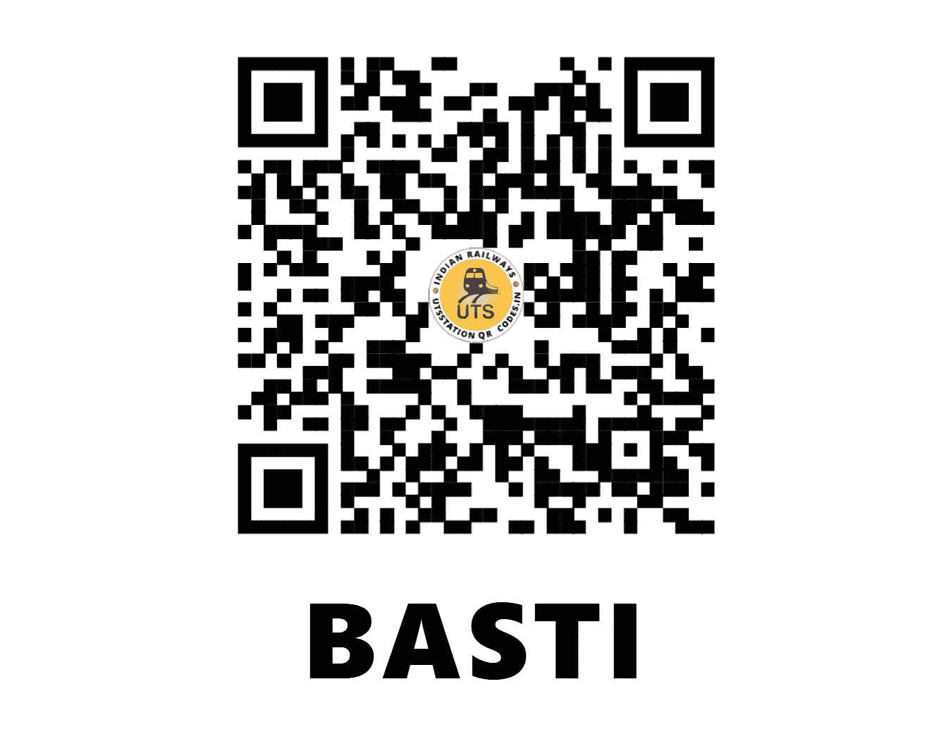 UTS QR Code for BASTI - BST (NE - UTTAR PRADESH)